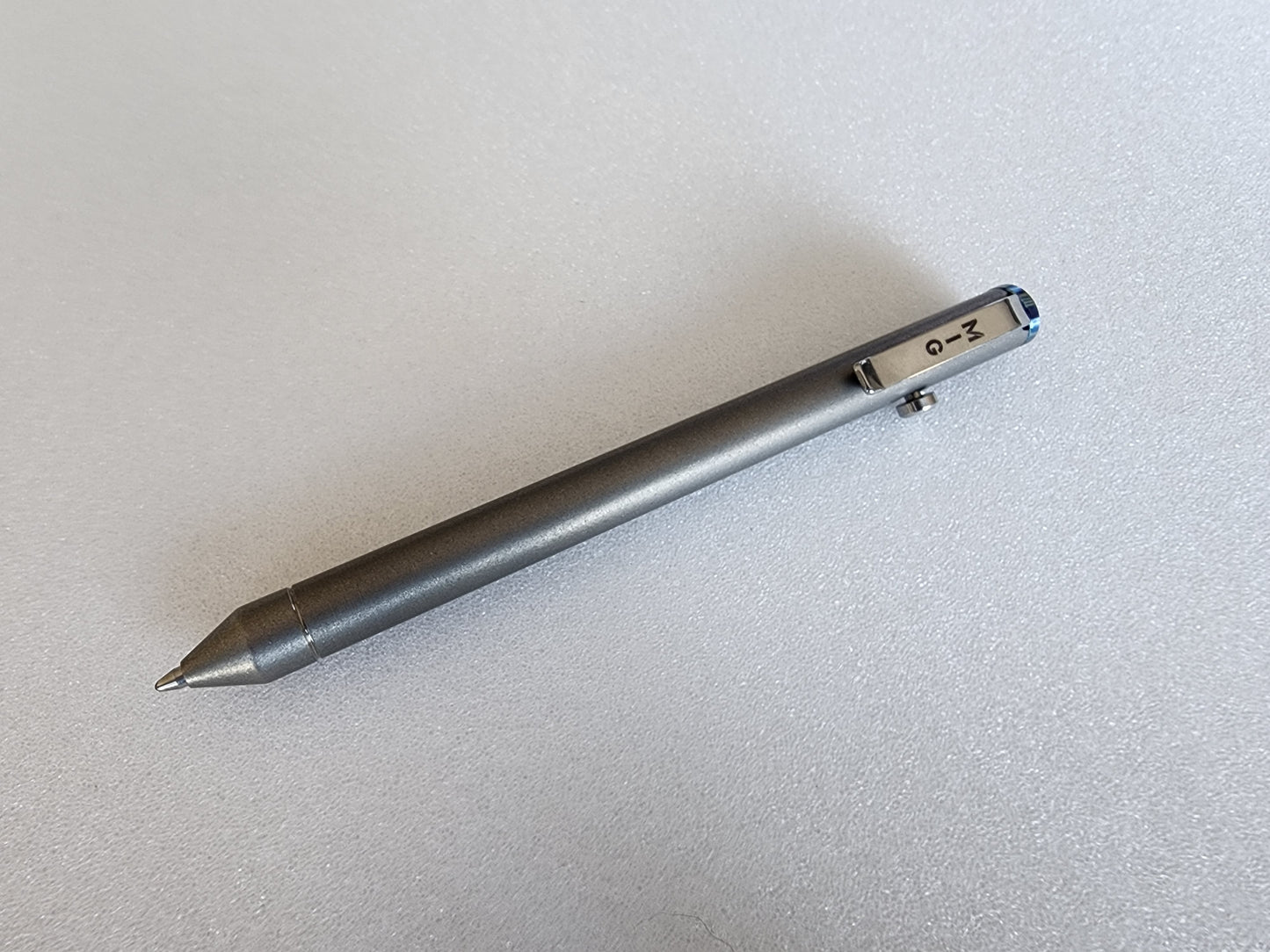 MIG Bolt Pen - Titanium with Timascus End Cap - Limited Run