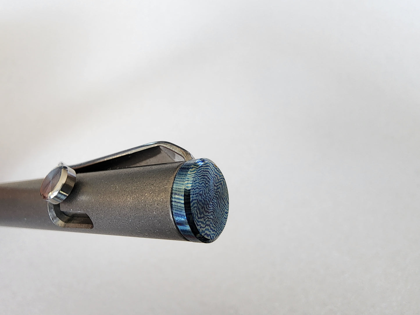 MIG Bolt Pen - Titanium with Timascus End Cap - Limited Run