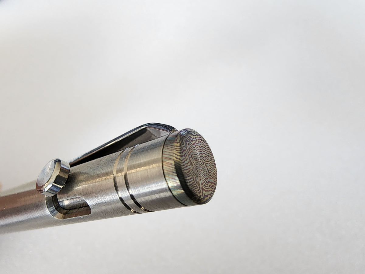 MIG Bolt Pen - Titanium with Timascus End Cap - Limited Run
