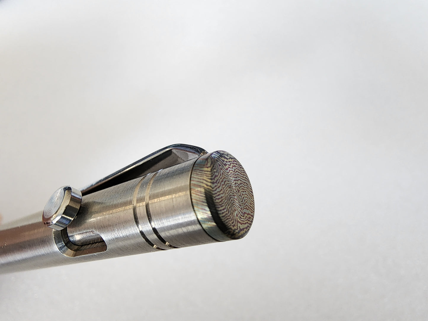 MIG Bolt Pen - Titanium with Timascus End Cap - Limited Run