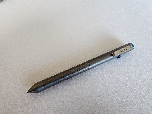 MIG Bolt Pen - Titanium with Timascus End Cap - Limited Run