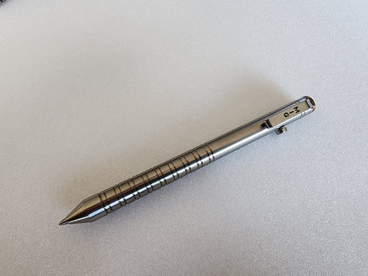 MIG Bolt Pen - Titanium with Timascus End Cap - Limited Run