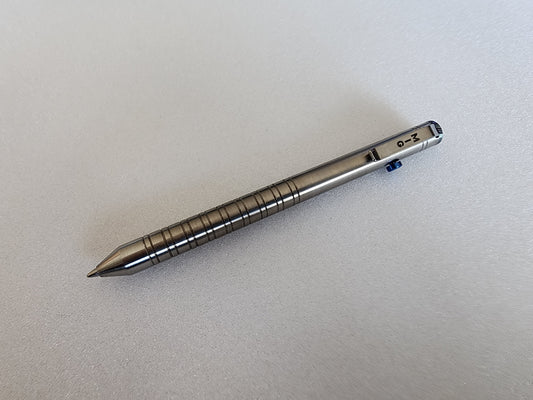 MIG Bolt Pen - Titanium with Timascus End Cap - Limited Run