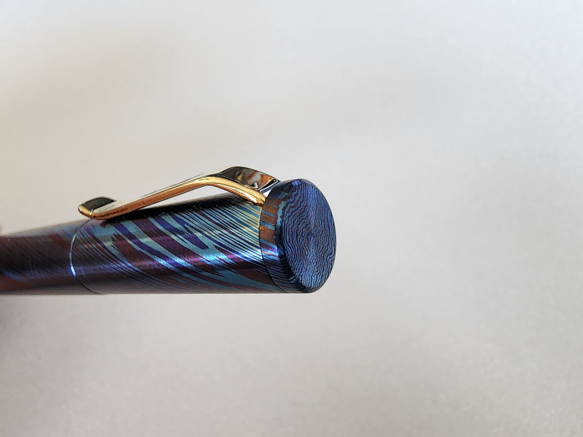 MIG Fountain Pen (Timascus) - Gold Plated Hardware