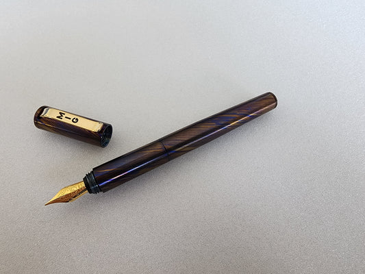 MIG Fountain Pen (Timascus) - Gold Plated Hardware