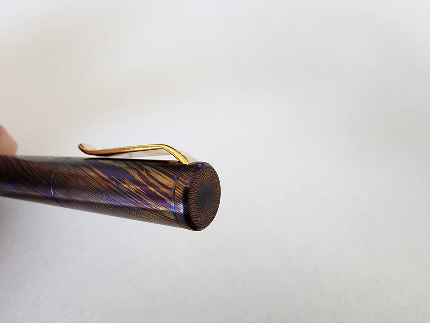MIG Fountain Pen (Timascus) - Gold Plated Hardware