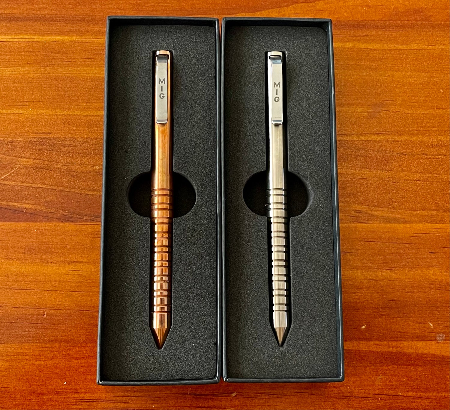 Copper Metal/Steel Ballpoint Bolt Pen