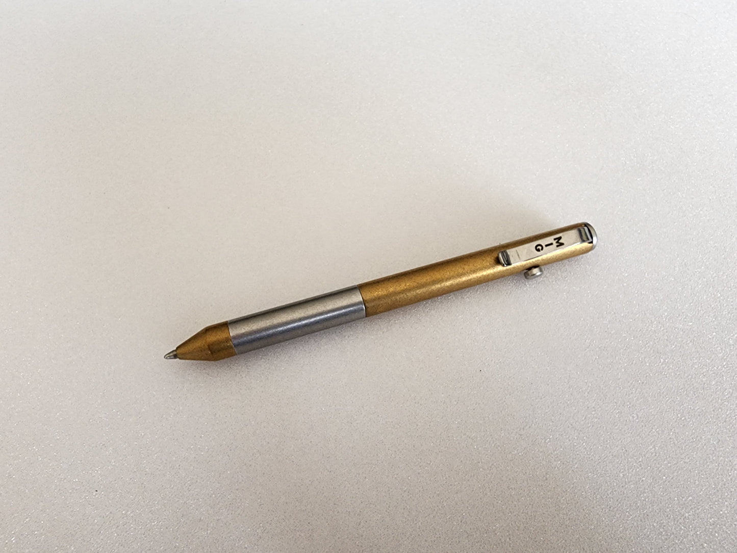 Bolt Pen (Brass with Stainless Steel Sleeve)