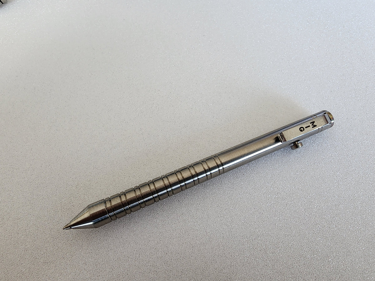 MIG Bolt Pen - Titanium with Timascus End Cap - Limited Run