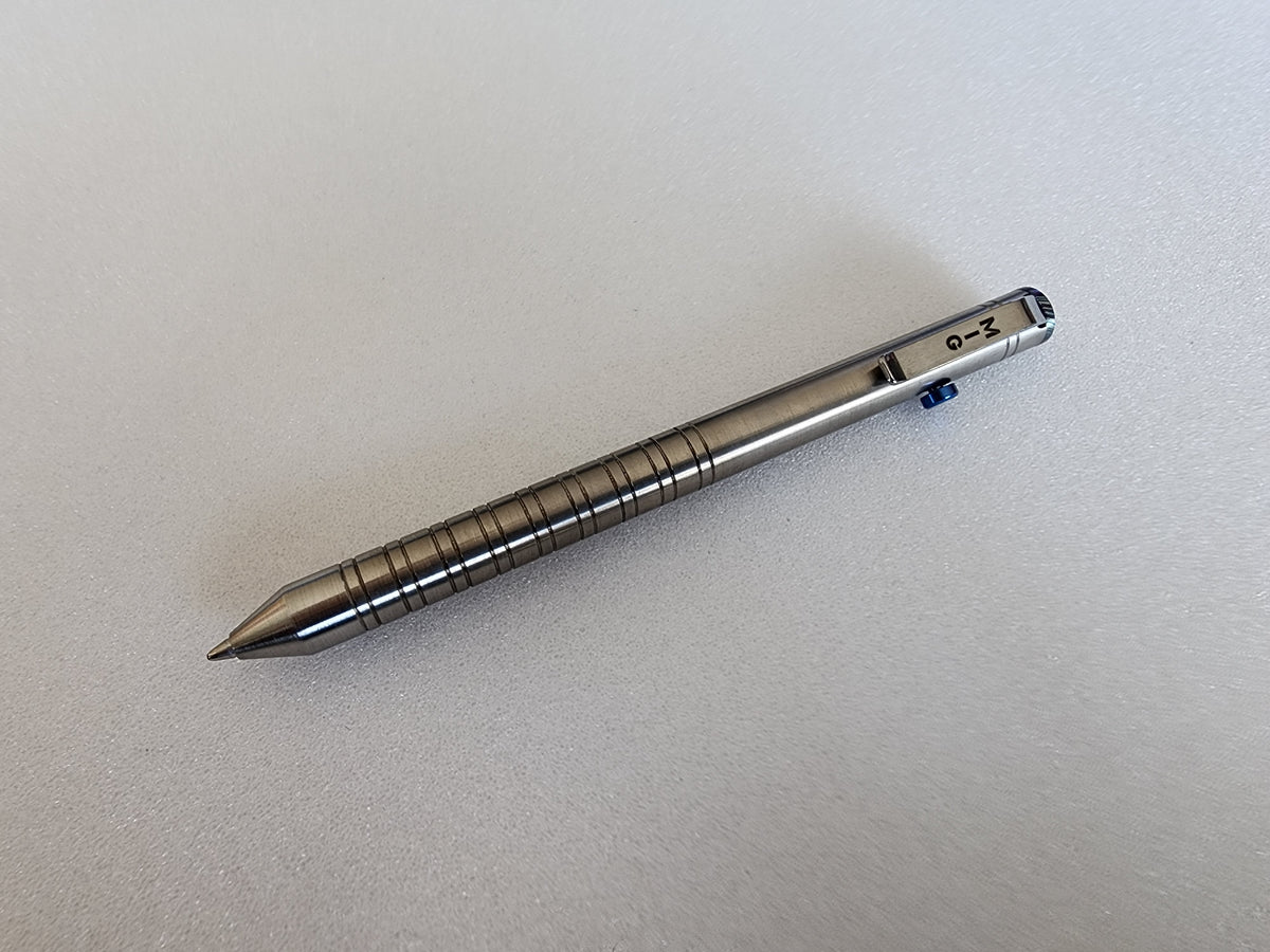 MIG Bolt Pen - Titanium with Timascus End Cap - Limited Run
