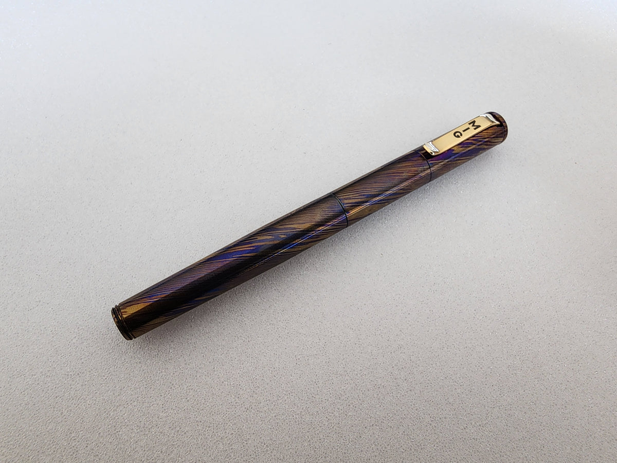 MIG Fountain Pen (Timascus) - Gold Plated Hardware
