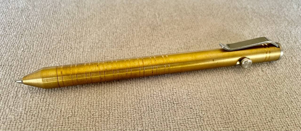 MIG Bolt Pen (Brass)