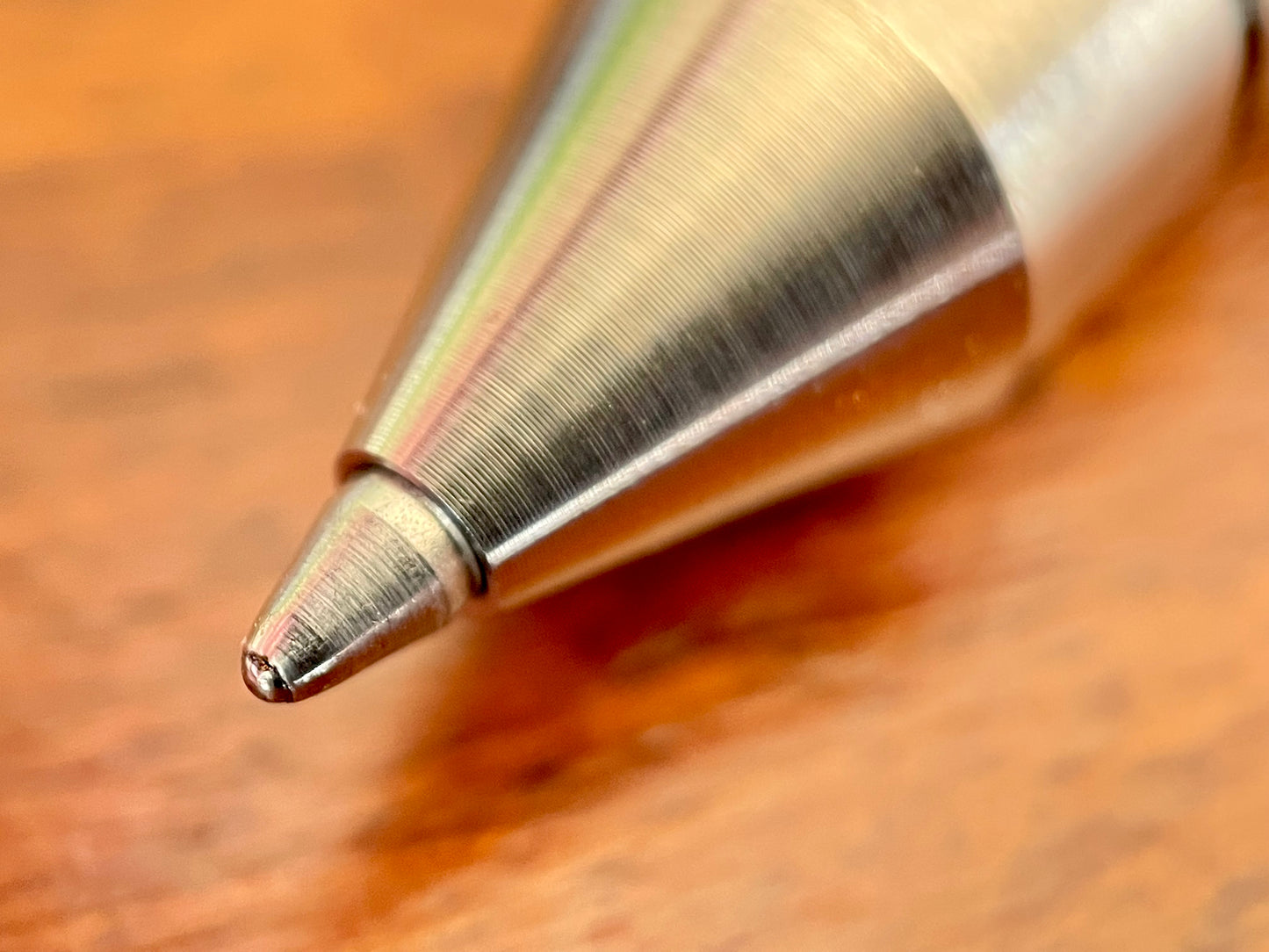 Silver Titanium Steel Ballpoint Bolt Pen